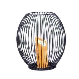 Bougeoir en métal de décoration de maison élégante de luxe stocké pour la décoration de Noël Bougeoir en fer design pour la maison et l'hôtel - Product Image 3