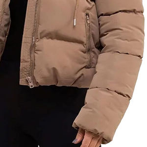 Precio al por mayor Mujeres Invierno Corto Acolchado Puffer Abrigos Chaquetas Outwear Grueso Acolchado Puffer Chaquetas Con Capucha - Product Image 6