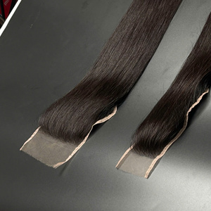 สินค้าใหม่ผมคนแท้จากสวิสเอชดีลูกไม้ปิดผมเวียดนามสีดำธรรมชาติไม่ผสมกันไม่หลุดร่วงทุกความยาว - Product Image 6