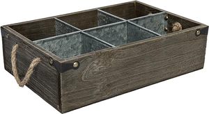Soporte para cubiertos de metal y madera con acabado moderno de alta calidad para uso en la cocina, estante de almacenamiento para utensilios para ollas - Product Image 5
