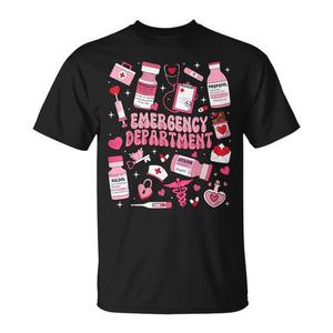 Camiseta Retro para Enfermeras de Emergencias (ED/ER) para el Día de San Valentín, Estilo Vintage, Ropa Promocional - Product Image 1