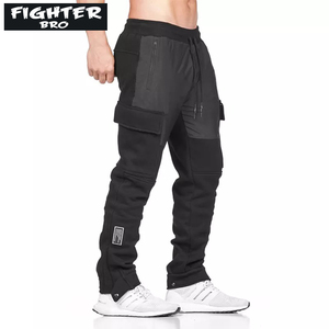 Pantalons pour hommes en tissu polaire de coton, doux, épais, chaud, texture parfaite pour la salle de sport, l'entraînement, la course en plein air et le streetwear d'hiver - Product Image 3