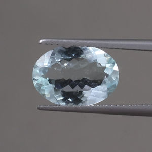 Aguamarina Natural al por Mayor, Gema Suelta de 3.55 Quilates, Corte Oval Brillante de 9x13mm, Certificada por IGI, Hecha a Mano, Suministro de Alta Calidad - Product Image 1