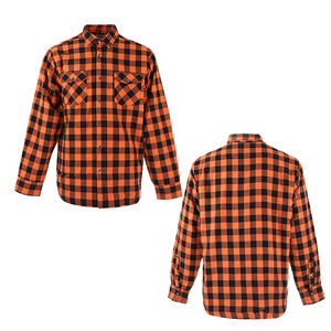 Chemises en flanelle OEM de haute qualité pour hommes Streetwear à la mode en coton respirant de grande taille avec impression de logo personnalisé par OVERSEAS SPORTS - Product Image 5