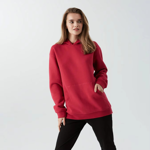 เสื้อฮู้ดดี้ผู้หญิงแบบใหม่ล่าสุด ผ้าฝ้าย 100% น้ำหนักเบา แขนยาว ด้านหน้าปักลายพิมพ์ ดีไซน์ทันสมัย - Product Image 6