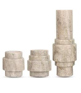 เชิงเทียนคริสต์มาสหินอ่อนหนักพร้อมฐานที่แข็งแรงเพื่อการจัดแสดงที่มั่นคง ของตกแต่งบ้านที่เป็นมิตรกับสิ่งแวดล้อม - Product Image 3