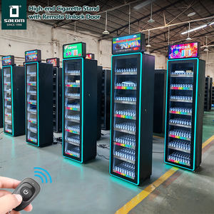 חבילות חנות סיגריות לעמוד מדפים מדפים ארון תצוגה סיגריה ללא עשן עם דלת זכוכית מחוסמת - Product Image 3