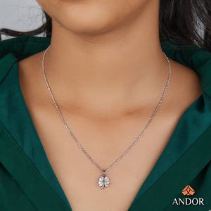 Élégant pendentif moderne en forme de cœur avec 1.16 diamants cultivés en laboratoire CTW Collier en or 14K/18K Meilleur cadeau d'anniversaire contemporain - Product Image 4