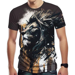 T-shirt col rond 100% coton de haute qualité avec impression de logo personnalisé respirant T-shirts unisexes vierges pour hommes motif solide BD vente en gros - Product Image 1