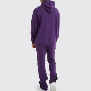 <b>Mens</b> Premium Streetwear Tracksuit 100% <b>Polyester</b>/Cotton Hoodie Sweatpants & Cargo <b>Jogger</b> Set Plus Size Printed - Product Image 2