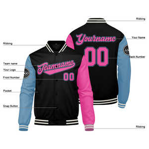 2026 Venta caliente de moda chaquetas personalizadas para hombres chaqueta de béisbol universitaria para hombres - Product Image 3