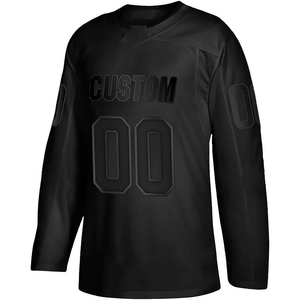 High Quality Breathable Custom Ice Hockey Jersey 100% <b>Polyester</b> Anti-Bacterial Best Quality Wholesale Fashion Design Your Own - Product Image 3