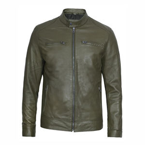 Chaqueta de cuero de calidad superior para hombre de tallas personalizadas de calidad superior disponible en diferentes colores mejor oferta chaqueta de cuero para hombre - Product Image 4