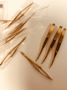 Tijeras para cejas de primavera Tijeras de seguridad de acero inoxidable para cejas y pestañas Tijeras para pestañas de cejas de alta calidad - Product Image 3