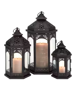 Linternas colgantes de vidrio de color de metal minimalista de alta demanda en suministros a granel de calidad superior con acabado de color Top Trending - Product Image 2