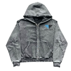 Offre Spéciale automne couleur unie hommes à manches longues fermeture éclair Hoodies avec des couleurs et des tailles personnalisées - Product Image 1