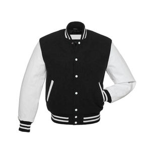 Veste universitaire personnalisée en cuir de baseball pour hommes, poids lourd, séchage rapide, chenille, broderie - Product Image 1