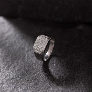 IGI GIA certificado 925 Plata mujer 3 quilates Moissanite diamante anillo Unisex oro personalizable boda-regalo - Product Image 1