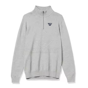 <b>Men's</b> Custom Size Cotton Polyester Fleece Pullover Long Sleeve <b>Half</b> <b>Zip</b> Winter <b>Sweatshirt</b> Comfortable Hoodies & <b>Sweatshirts</b> - Product Image 6