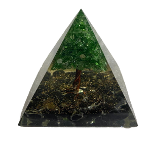 Aventurina verde Orgone Healing Pyramid Orgonite Crystal Wedding Orgone Generator Herramienta de meditación E-Energy Protection Orgone - Product Image 3