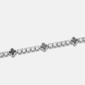 สร้อยข้อมือเพชรรูปหัวใจสไตล์โรแมนติก ขายส่ง-ทอง สร้อยข้อมือเทนนิสสไตล์ฮิปฮอป ของขวัญ - Product Image 2