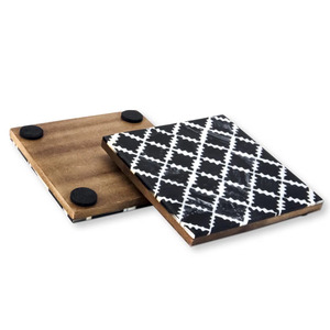 Modern Elegance Resin Decorative Solid Wood Tea coaster Resin Insulation <b>Pad</b> Custom Coasters Home and Kitchen - Product Image 6