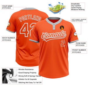 Maillot de Baseball personnalisé de qualité supérieure 2024 meilleure Performance personnalisable nouveau maillot d'entraînement de Style pour hommes - Product Image 3