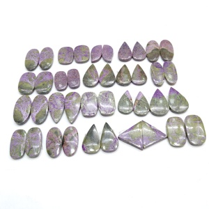 Magnifique Cabochon de Stichtite de guérison naturelle de haute qualité pierre précieuse en vrac pour accessoires de bijoux - Product Image 2