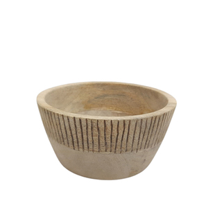 Bol redondo con Mango de madera para decoración de restaurantes y hoteles, tazón de pedicura con Base de Color Natural - Product Image 4
