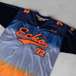 Venta al por mayor de diseño personalizado totalmente sublimación impresa de gran tamaño Crop fútbol americano Retro malla Jersey corto 100% poliéster - Product Image 3