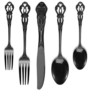 Couverts de qualité supérieure ensemble de vaisselle en acier inoxydable Style occidental durable couteau fourchette cuillère couverts pour hôtels - Product Image 6