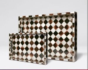 VENTE CHAUDE Miroir en bois avec incrustation d'os en résine Miroir mural encadré pour salon chambre et hall Miroir mural élégant pour la maison - Product Image 3