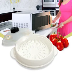 Wholesale High Quality Round Plastic Microwave Steamer Set from Vietnam Best Supplier Contact us for Best Price