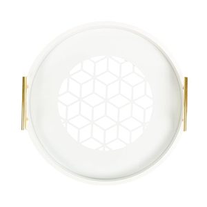 Bandeja de Servicio Acrílica Transparente Premium con Asas Integradas, Bandeja Rectangular Grande de Lucite para Mesa de Centro, Otomanas - Product Image 4