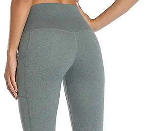 Leggings de Yoga para Mujer, Tendencia 2024, Cintura Media con Cordón, Diseño Sólido, Transpirables, de Secado Rápido, Largos, para Gimnasio y Fitness - Product Image 4