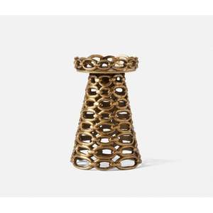 Bougeoir en métal traditionnel au design intemporel, rehausse les décorations festives culturelles et apporte une chaleur spirituelle à la maison. - Product Image 5