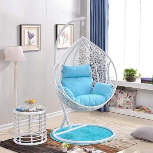 Fauteuil suspendu de jardin moderne en acier inoxydable 304 à double panier suspendu, meubles de patio, support en métal - Product Image 1