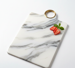 Tabla de Cortar Redonda de Mármol y Resina de Alta Calidad, Apta para Lavavajillas, Ecológica, para Cocinar y Servir en la Cocina - Product Image 2