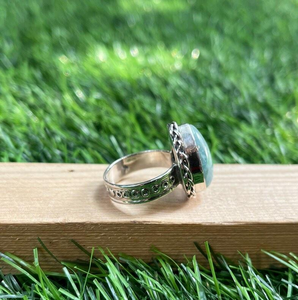 Anillo de Piedra Preciosa de Aguamarina en Forma de Pera, Hecho a Mano, Plata de Ley 925, Joyería de Piedra Natal de Marzo, Proveedor Mayorista - Product Image 3