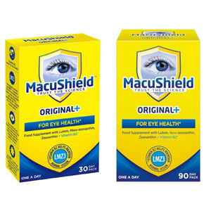 MacuShield <b>Eye</b> Health Supplement 30 Day & 90 Day Pack Vision Support with Lutein Zeaxanthin & Meso Zeaxanthin Capsules - Product Image 1