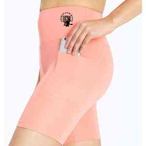 UNIQUE GYM WEAR Custom New Polyester/Spandex/Cotton Booty <b>Scrunch</b> Biker <b>Shorts</b> White Women Elastic Waist Breathable Quick Dry - Product Image 4