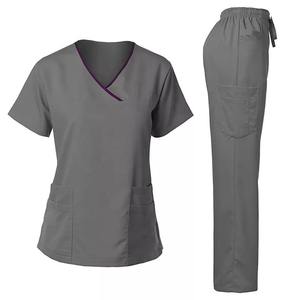 Uniformes médicaux d'été pour hôpital Uniformes médicaux Vêtements de travail pour femme Nettoyage Ensembles de gommage pour soins infirmiers Uniformes vétérinaires - Product Image 5