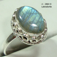 Meilleure vente 925 bague en argent sterling vierge mystique pierres précieuses authentique argent style bohème en gros bijoux indiens