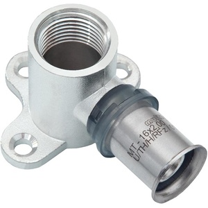 Placa de pared metálica de ajuste a presión G2 IG 16mmx1/2Z Paquete de 10 - Product Image 1