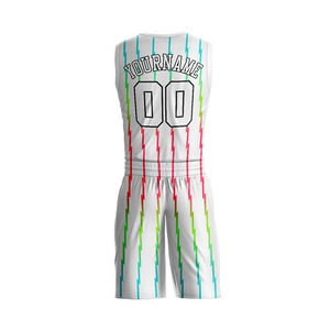 Uniformes de Baloncesto Estampados por el Fabricante, Conjuntos de Uniformes de Baloncesto de Tela Transpirable y Cómoda con Talla Personalizada Profesional - Product Image 4