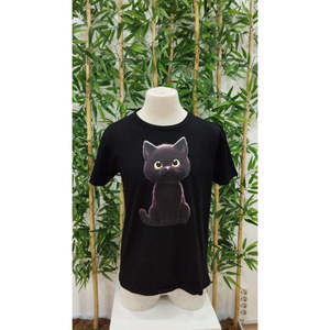 เสื้อยืดคอกลมผู้ชายพิมพ์ลายแมว รุ่นซูพรีม 18566 - Product Image 5