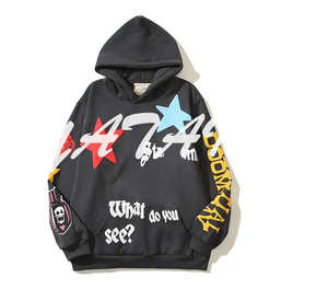 Sweat à capuche surdimensionné pour homme en spandex/coton imprimé sur mesure, pull d'hiver, style streetwear brodé en 3D, écologique, haute qualité - Product Image 2