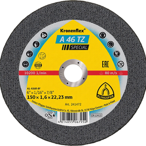 KLINGSPOR A46 TZ Special D150x1.6mm Disco de Corte Recto INOX con Diámetro Interior de 22.23mm, Paquete de 25 Discos de Pulir - Product Image 3