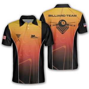 Diseño personalizado Sublimación Bolos Jersey Equipo Uniforme Camisas Durable Transpirable Poliéster Ropa deportiva Ropa profesional - Product Image 1