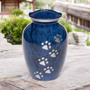 โกศขนาดเล็กรูปอุ้งเท้าสัตว์เลี้ยงทำจากโลหะแกะสลักรูปนกเทวดาได้ตามต้องการ - Product Image 4